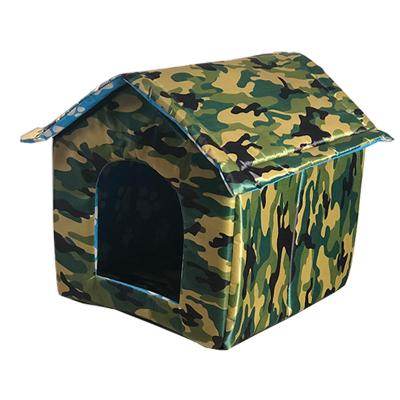 China Warm Breathable Waterproof Outdoor Stray Cat Kennel House Cat House Pet Villa Can Be Folded And Washed for sale