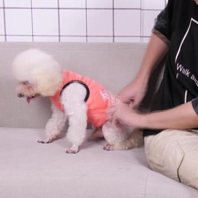 China Funny Puppy Cat Puppy Dog Clothes Viable Small Bear Law Fighting Pomeranian Dog Small Summer Vest Lightly for sale