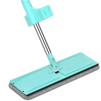 China Durable Thickened Flat Lazy Broom Hand Wash Broom Automatic Rotary Broom Scratcher Clean Broom for sale