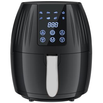 China Stock Hotel Air Fryer Large Capacity 5.5L Intelligent Home Fryer for sale