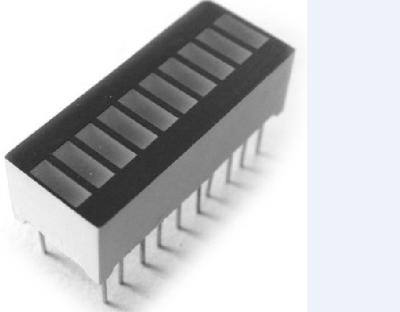 China 10 Segment LED Digitalanzeige Balkendiagramm-LED Mit hoher hellroter Farbe zu verkaufen