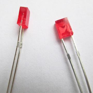 China 2*3*4 Square Dip lamp LED diodes red color rectangle through hole LED for sale