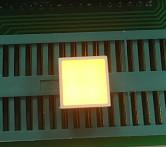 China 8.8*8.8mm Square Led Number Display Light Bar Yellow Color Indicator With Milk Diffused Len Color for sale