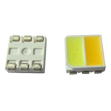 Chine le smd de couleur de Bi de taille de 1.6mm a mené la vue supérieure de 2220 paquets la puce blanche que chaude a mené la double couleur 5050 menée à vendre