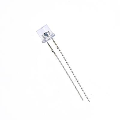 China 5mm Cilindrische 605nm 700mcd LEIDENE Lichtgevende diode met Flens Te koop