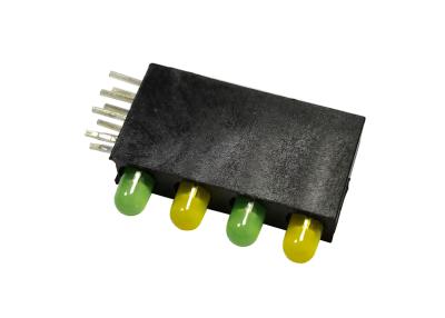 Cina il colore della Bi di 3mm ha condotto intorno a tipo colore corrente della Bi 30mA della lampada dell'alloggio LED giallo & colore doppio verde giallo principale in vendita