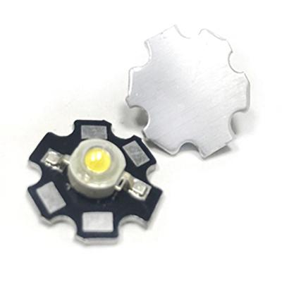 China De hoge Helderheid leidde lichte uitgezonden de diode Witte LEIDENE van 1W lichte PCB 2.8-3.8 van 350mA laag voltagegelijkstroom in werking gestelde geleide component Te koop