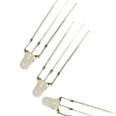 China Weißer zerstreuter 3mm Indikator LED/multi Farbe geführte Diode mit allgemeiner Anode der Spannung 1.9-2.0v zu verkaufen