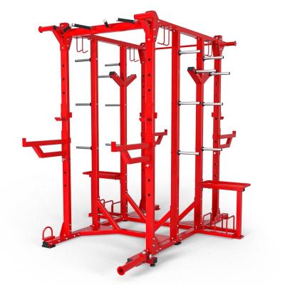 China Steel Tube Q235 GYM Fitness Equipment Multi Function Trainer Squat Rack Smith Machine for sale