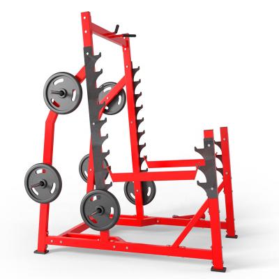 China Q235 Steel Commercial Fitness Equipment Professional Squat Rack With Pull Up And Dip for sale