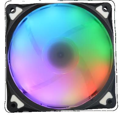 China Computer Case 12025 Set RGB Fan 12V 120X120X25mm LED Fan With Remote Control for sale