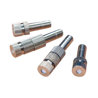 China Agriculture slip lock low pressure mist nozzle 8mm plug quick-connect cooling nozzle mist nozzle. Mist cooling products for sale