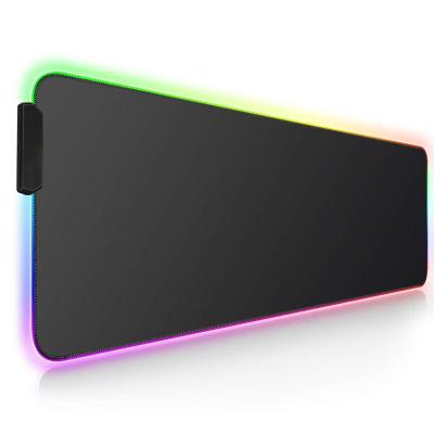 China RGB Gaming Rubber Luminous Mouse Pad, Extra Large Non-Slip Rubber Mouse Pad, Table Mat for sale