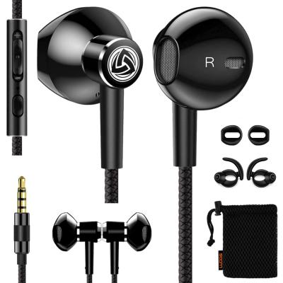 China In-Ear Headphones Double Drive In Ear Headphone Bass Subwoofer Stereo Wired Headphones Microphone Sport Running Earbuds For Samsung iPhon for sale