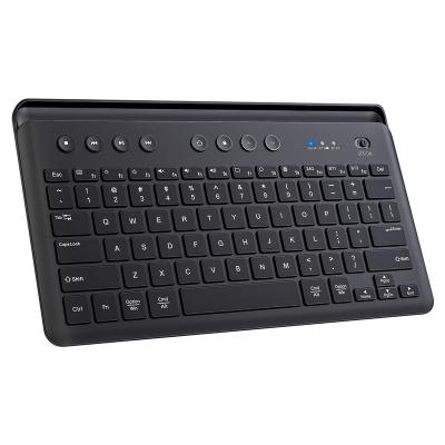 China Anti-drop BT Multi-Device Keyboard, Rechargeable Wireless LED Illuminated Keyboard Switch Up to 3 Devices for Windows Mac Computers for sale