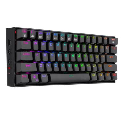 China Cheap Hotsales RK61 61 Keys Keyboards Rechargeable Mechanical Gaming Keyboards RGB Wireless Keyboard Gaming For Computer for sale