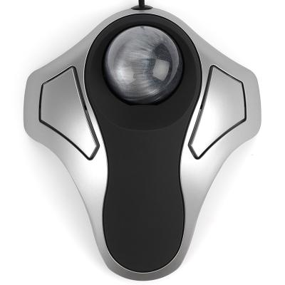 China 3D Wired Optical Trackball Mouse Home Office Mute Mouse For PC Laptop for sale