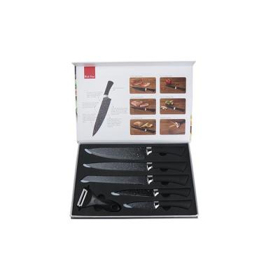 China Sustainable Hot Products 6 Piece Stainless Steel Knife Set With High Quality Blade for sale