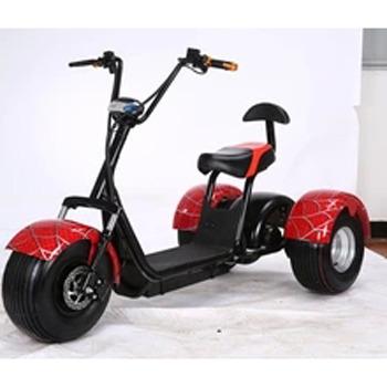 China Many Color To Choose Fat Tires Power 1000w Three Wheel Electric Scooter 10 - 20Ah for sale