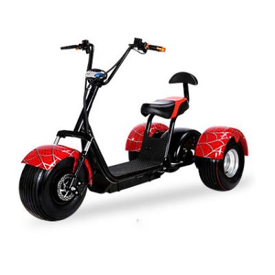 China 1000W 2000W Tool Electric Scooter 3 Wheels Unisex Strong Popular Riding Adult Citycoco for sale