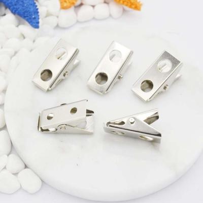 China ID Card Badge Attendance Factory Spot Sells Low Price 28mm Fine Iron Badge Clip For ID Card for sale