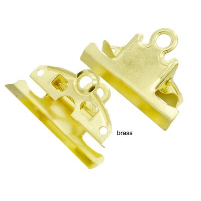 China Metal Guangdong Manufacturers Different Styles And Colors Wholesale Metal Lever Clip Bronze Plate Hot Clip for sale