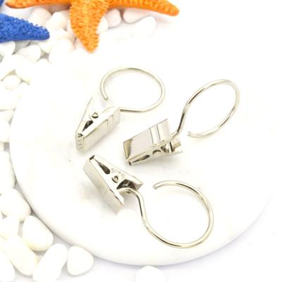 China Art Decor Wholesale Magnetic Seamless Small Hook Clip Curtain Clips Hooks Black for sale