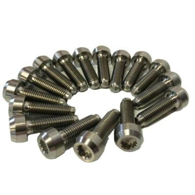 China Grade GR5 Titanium Split Rim Bolts M7 x 24MM DIN Standard Natural Finish for Your Manufacturing Needs for sale