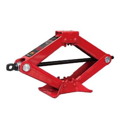 China Red 1.5 Ton Scissor Jack for Car Repair Max Height 385mm Minimum Height 105mm Support Manual Mechanical Jack Auto Repair Tool for sale