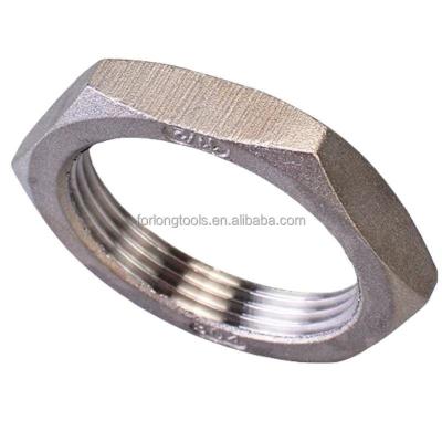 China Imperial Inch Measurement System Stainless Steel Hex Jam Nut 7/16-20 Thin Nut Hexagon Standard Size for Easy Installation for sale