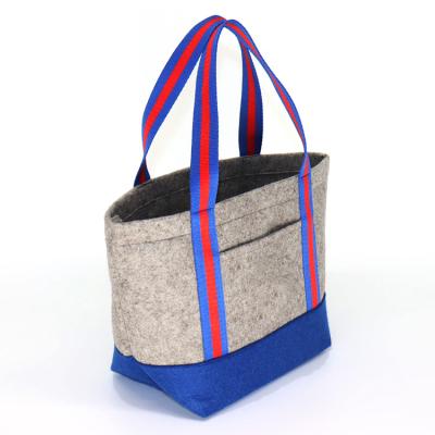 China China Eco-Friendly Manufacturer Reusable Daily Use Felt Bags For Shopping With Logo for sale