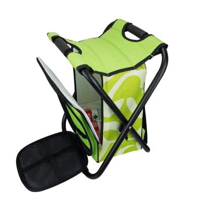 China New Wholesale Waterproof Outdoor Camping Hiking Folding Waterproof Insulated Fish Cooler Bag With Chair for sale