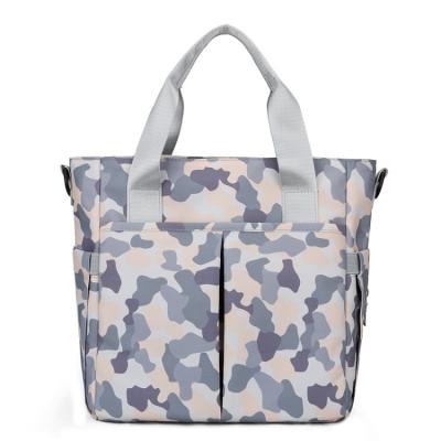 China Diaper Tote Bag Canvas Large Capacity Gripesack Stylish Waterproof Portable Good Quality Water Resistant For Mom for sale