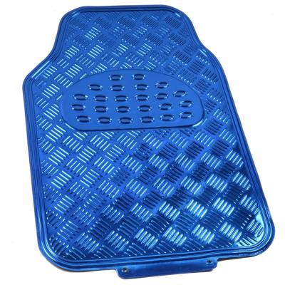 China Protect The Car Floor And Easy To Clean Universal Non-skid Colored PVC Rubber Car Floor Mats Aluminum Car Floor Mat for sale