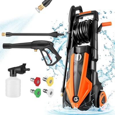 China New China-chic 3500 PSI 2.6GPM Pressure Electric Washer With Coil 4 Nozzles Detergent Tank 2100W High Pressure Washer for sale