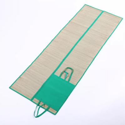 China Twice Sea Weed Eco-friendly / Foldable Beach Mat Portable Straw Beach Travel Mat For Summer for sale