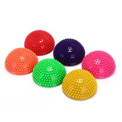 China High Quality Soft/High Quality/Anti-Slip/Eco-friendly/Durable Anti-Shatter PVC Spike Round Massage Ball Half With Custom Color for sale