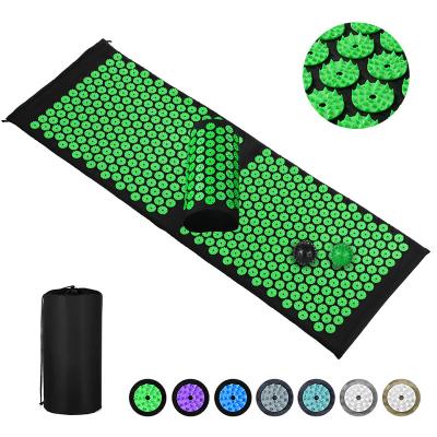 China Soft/High Quality/Massage Funtion Acupressure Mat And Pillow For Back Neck Pain Tension Large Size Muscle Relaxation/Eco-friendly/Durable for sale