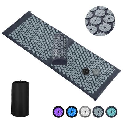 China High Quality Soft/High Quality Organic Set/Massage Funtion/Eco-friendly/Durable Cotton Acupressure Mat Set With Massage Ball for sale