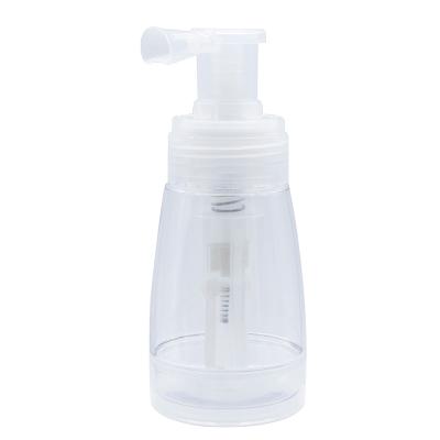 China Fashionable White Plastic Locking Spout Baby Powder Spray Bottle For Barber Hot Powder Bottle for sale