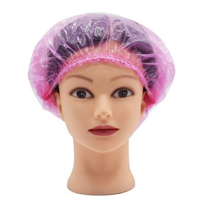 China Waterproof Waterproof Bath Hat Double Layer Shower Hair Cover Women Supplies Shower Hat Bathroom Accessories for sale