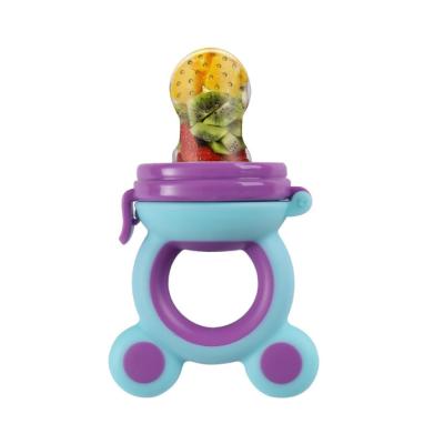 China Infant Fruit Feeder Baby Pacifier Bags Toy Food Feeder Additional Silicone Teether BPA Free Food Grade Silicone for sale