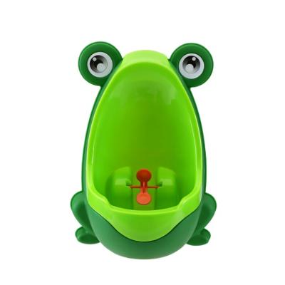 China Cute Cartoon Animal Frog Position Urinal For Pee Trainer With Aiming Target Funny Baby Potty Training for sale