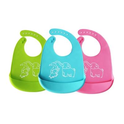 China BPA Free Silicone Soft Cute Soft Unisex Baby Bibs Waterproof Bibs for Babies and Toddlers (10-72 Months) Baby for sale