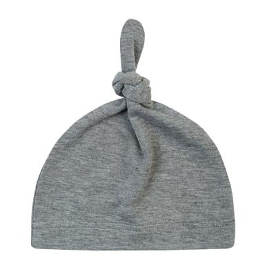 China Soft Eco-Friendly Cute Cotton Unisex Knit Hat Gifts Infants Boy And Girl For Newborn Hospital Baby Knot Hat for sale