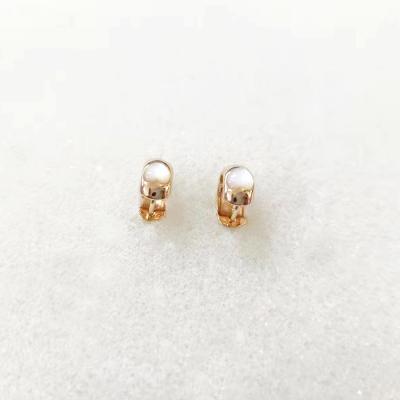 China Fashion New Creative Design Simple Women's Shell Fashion Circle Gold Plated Earrings for sale