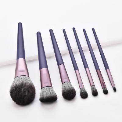 China Angular Blush High Grade Mandala Makeup Brush Set Small Purple Powder Blush Makeup Brush Set for sale