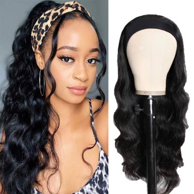 China Afro Hair Headscarf Headset Set Black Long Wave Corn-Ironed Curly Tape Wig for sale