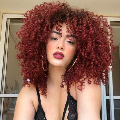 China Water Wave Short Curly Hair Afro Shaggy Wig For European And American Women for sale