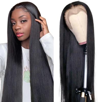 China Long Straight Hair Front Wig InchBrazilian Silky Straight Lace Front Wig Hair Wave 28 Head Coverage for sale